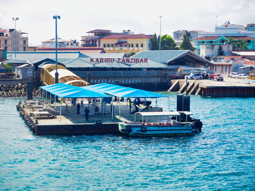 Maricky's Safaris - Package Port of Zanzibar where the ferry stops for incoming visitors